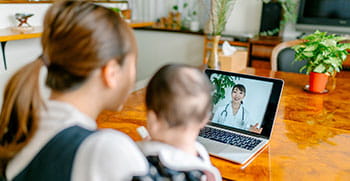 Family telehealth session