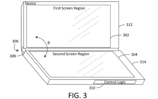 Microsoft Three Screen Device Patents