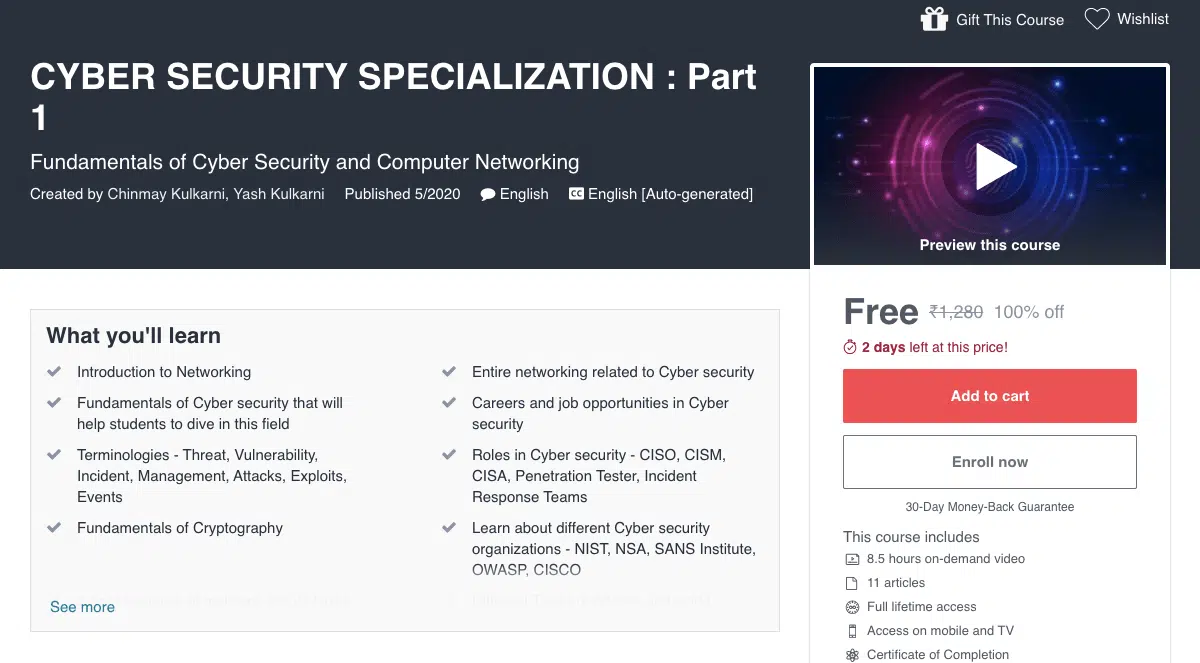 cyber security specialization 3