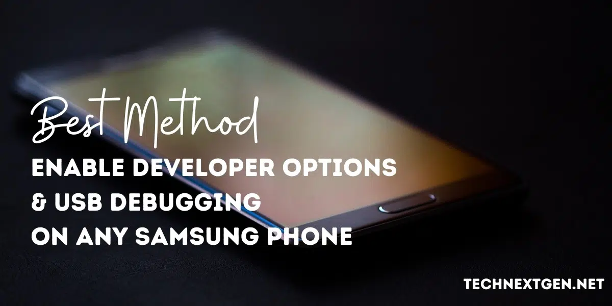 enable developer options android samsung